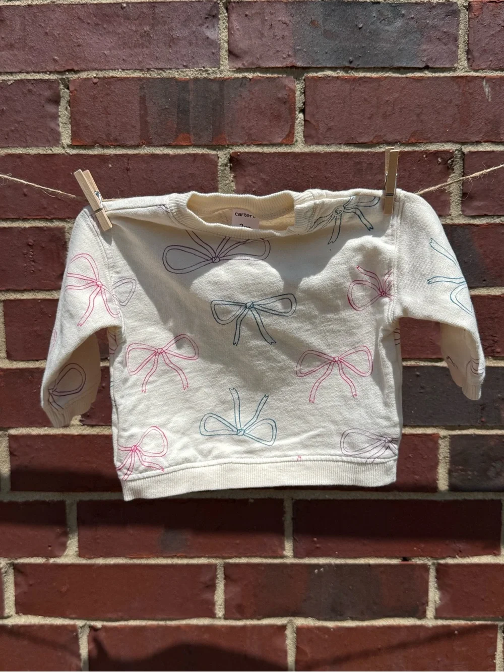 Carter’s Pink Short-Sleeve Bodysuit and Bow Sweat Set